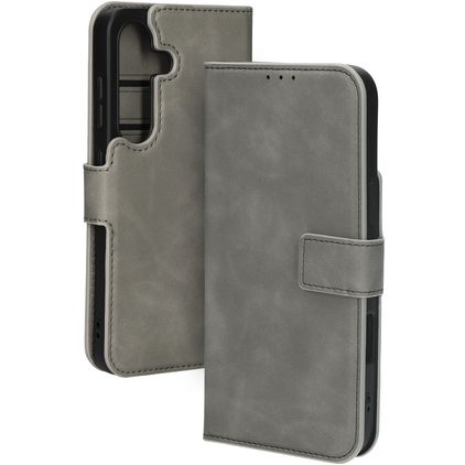 Mobiparts Classic Wallet Samsung Galaxy S25 MagSafe Knížkové pouzdro - Granite Grey