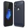 Mobigear Brushed Slim iPhone XR Elastyczne TPU Etui plecki - Granatowy