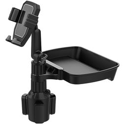 Mobigear Side Tray Suporte para carro Porta-copos Pinça Universal - Preto