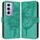 Mobigear Butterfly OPPO Reno 12 Pro Lompakkokotelo + Setelitasku - Vihreä