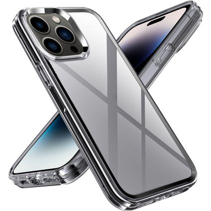 Mobigear Crystal iPhone 14 Pro Hardcase Back cover - Trasparente / Grigio