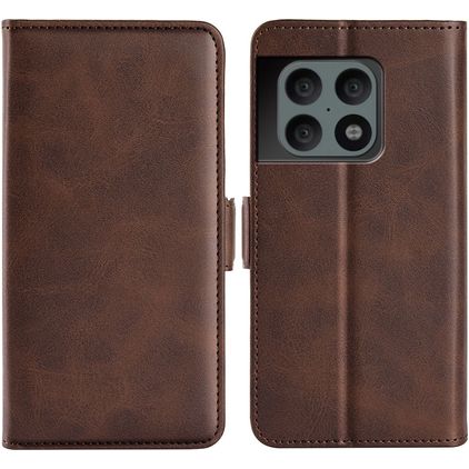 Mobigear Slim Magnet OnePlus 10 Pro Etui z klapką typu portfel - Brązowy