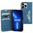 Mobiparts Classic Wallet iPhone 13 Pro Capa livro Carteira - Steel Blue