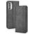 Mobigear Sensation Motorola Moto G82 Capa livro Carteira - Preto