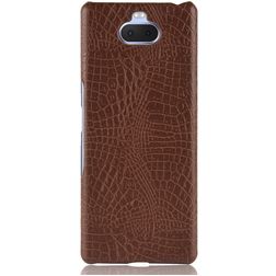 Mobigear Croco Sony Xperia 10 Plus Plástico rígido Capa traseira - Castanho