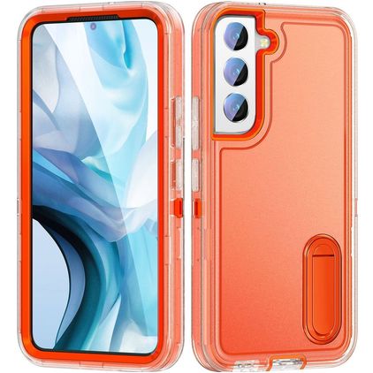 Mobigear Rugged Stand Samsung Galaxy S23 Fodral Hårdplast Skal Stötsäkert med ställ - Orange