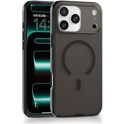 Mobigear Shockproof Grip iPhone 17 Pro MagSafe Plástico rígido Capa traseira - Preto