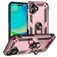 Mobigear Armor Ring iPhone 17 Hårdt Bagsidecover Stødsikkert med ringholder - Rosaguld