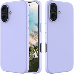 Mobigear Rubber Touch iPhone 16 Plus Silikon Etui plecki - Fioletowy