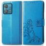 Mobigear Clover Motorola Edge 40 Neo Cover a libro portafoglio - Blu