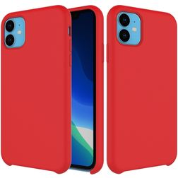 Mobigear Rubber Touch iPhone 11 Silicone Back cover - Rosso