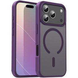 Mobigear Shockproof iPhone 17 Pro MagSafe Funda Plástico rígido Carcasa - Crystal Purple