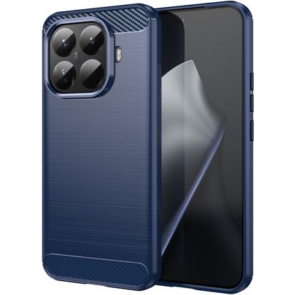Mobigear Brushed Slim Xiaomi 15T Pro Fleksibel TPU Bagsidecover - Blå