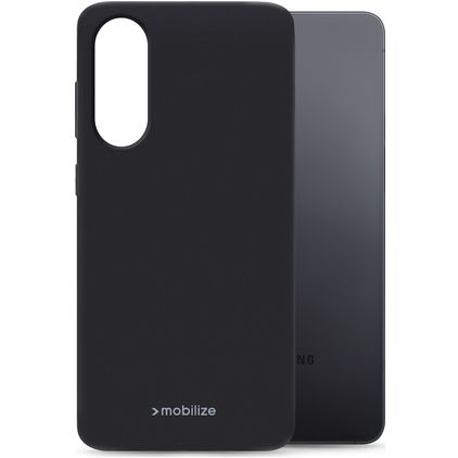 Mobilize Rubber Gelly Samsung Galaxy S25 Edge Fleksibel TPU Bagsidecover - Sort
