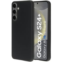 Mobiparts Samsung Galaxy S24 Plus Silikone Bagsidecover - Sort