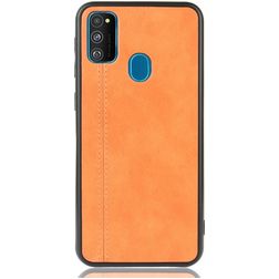 Mobigear Stitch Samsung Galaxy M21 Bagsidecover - Orange