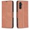 Mobigear Excellent Samsung Galaxy A35 Pungetui med Seddelrum - Brun