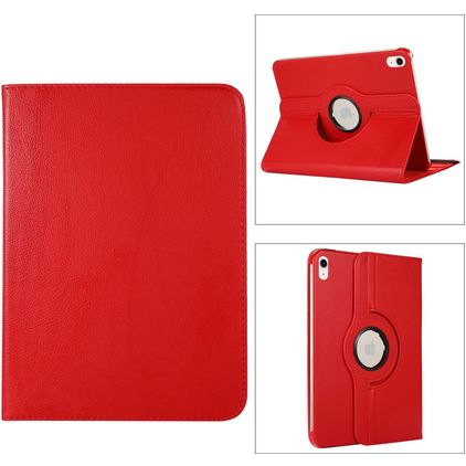 Mobigear DuoStand iPad 11 (2025) Funda tipo libro giratoria - Rojo