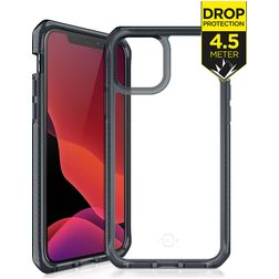 ITSKINS SupremeClear iPhone 12 Pro Hårdt Bagsidecover Stødsikkert - Gennemsigtig / Sort