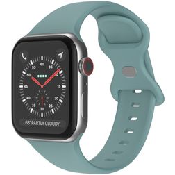 Mobigear Sport Dual Silikone Apple Watch Urrem Stiftlukning - 49/46/45/44 mm - Pastelgrøn