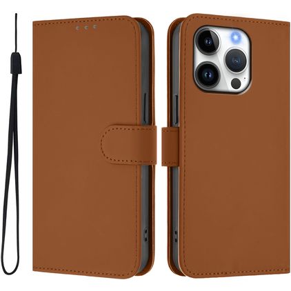 Mobigear Urban Wallet iPhone 16 Pro Capa livro Carteira - Castanho