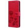 Mobigear Roses Xiaomi Redmi Note 7 Pungetui med Seddelrum - Magenta