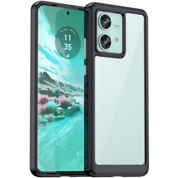 Mobigear Crystal Motorola Edge 40 Neo Hardcase Etui plecki - Czarny