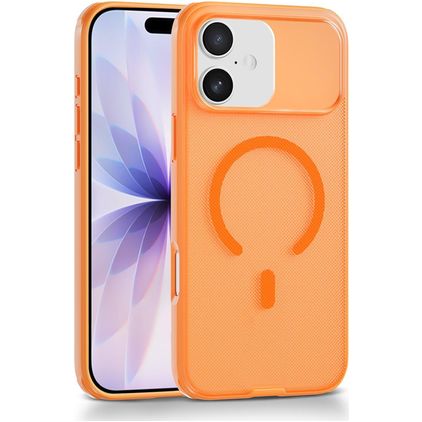 Mobigear Shockproof Grip iPhone 17 MagSafe Fodral Hårdplast Skal - Orange