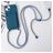 Mobigear Lanyard Card iPhone 15 Plus Silikon Etui ze smyczą z kieszenią na karty - Ciemnoniebieski