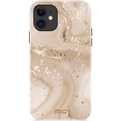 MIO iPhone 11 MagSafe Kova Suojakuori - Gold Marble