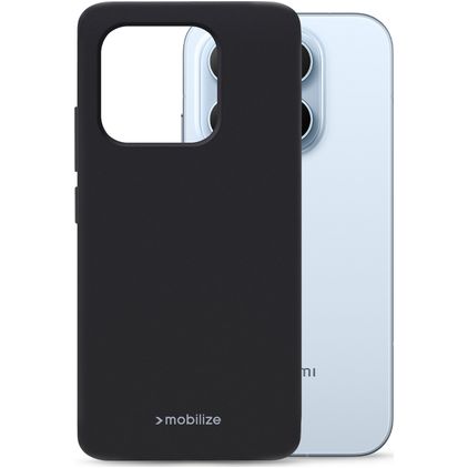 Mobilize Rubber Gelly Xiaomi 17T TPU flexível Capa traseira - Preto