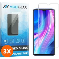 Mobigear Xiaomi Redmi Note 8 Pro Vidro temperado Película de ecrã - Compatível com capas (Pack de 3)
