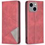 Mobigear Rhombus Slim iPhone 15 Plus Plånboksfodral - Röd