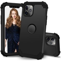 Mobigear Ultra Tough iPhone 11 Pro Hårdt Bagsidecover Stødsikkert - Sort