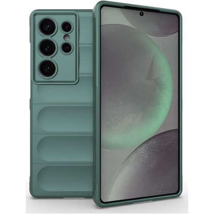 Mobigear Bumpy Samsung Galaxy S25 Ultra Flexibel TPU Skal - Grön