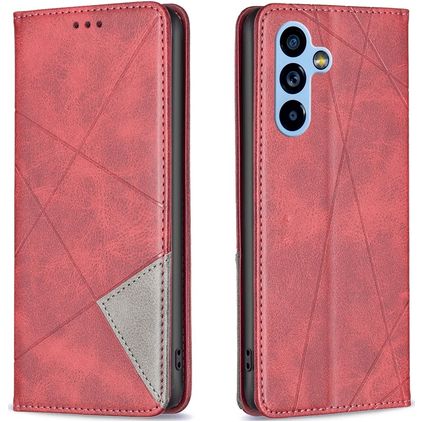 Mobigear Rhombus Slim Samsung Galaxy A54 Pungetui - Rød