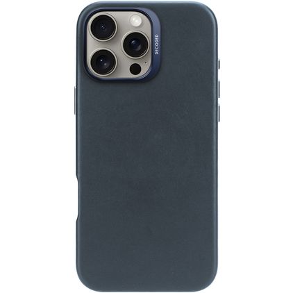 Decoded iPhone 16 Pro Max MagSafe Pele genuína Capa traseira - Azul marinho