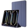 Mobigear Tri-Fold Gel iPad Pro 11 polegadas (2025) TPU / Pele sintética Capa livro + Suporte para caneta stylus - Roxo