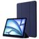 Mobigear Tri-Fold Gel iPad Air 11 Inch (2026) TPU / Leatherette Wallet case + Stylus Holder - Dark Blue