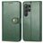 Mobigear Snap Button Samsung Galaxy S25 Plus Funda tipo libro Cartera - Verde