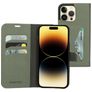 Mobiparts Classic Wallet iPhone 14 Pro Max Knížkové pouzdro Peněženka - Stone Green