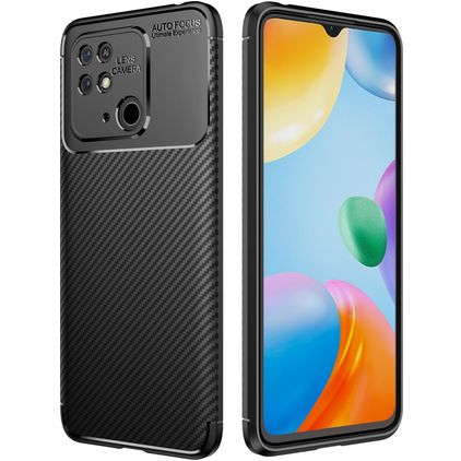 Mobigear Racing Xiaomi Redmi 10C Flexibilní TPU Zadní kryt - Černá