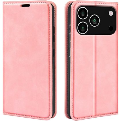 Mobigear Retro Slim iPhone 17 Pro Max Funda tipo libro Cartera - Rosa