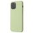 Mobigear Rubber Touch iPhone 12 Silikon Etui plecki - Zielony
