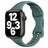 Mobigear Sport Slim Silikoni Apple Watch Ranneke Tappikiinnitys - 49/46/45/44 mm - Vihreä