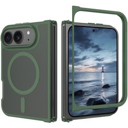 Mobigear Shockproof iPhone Duo MagSafe Hårdt Bagsidecover - Mørkegrøn