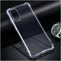 Mobigear Cushion Trasparente Samsung Galaxy S20 TPU flessibile Back cover Antiurto - Trasparente