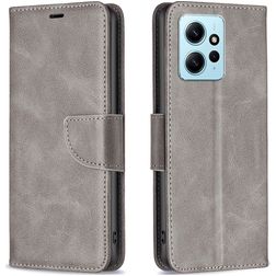 Mobigear Excellent Xiaomi Redmi Note 12 Capa livro Carteira - Cinzento
