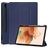 Mobigear Tri-Fold Gel Samsung Galaxy Tab S7 FE TPU / Cuero sintético Funda tipo libro + Portalápices - Azul oscuro