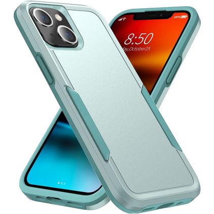 Mobigear Heavy Armor iPhone 14 Hårdt Bagsidecover Stødsikkert - Grøn